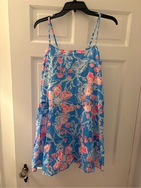 Lilly Pulitzer Blue Floral Sundress